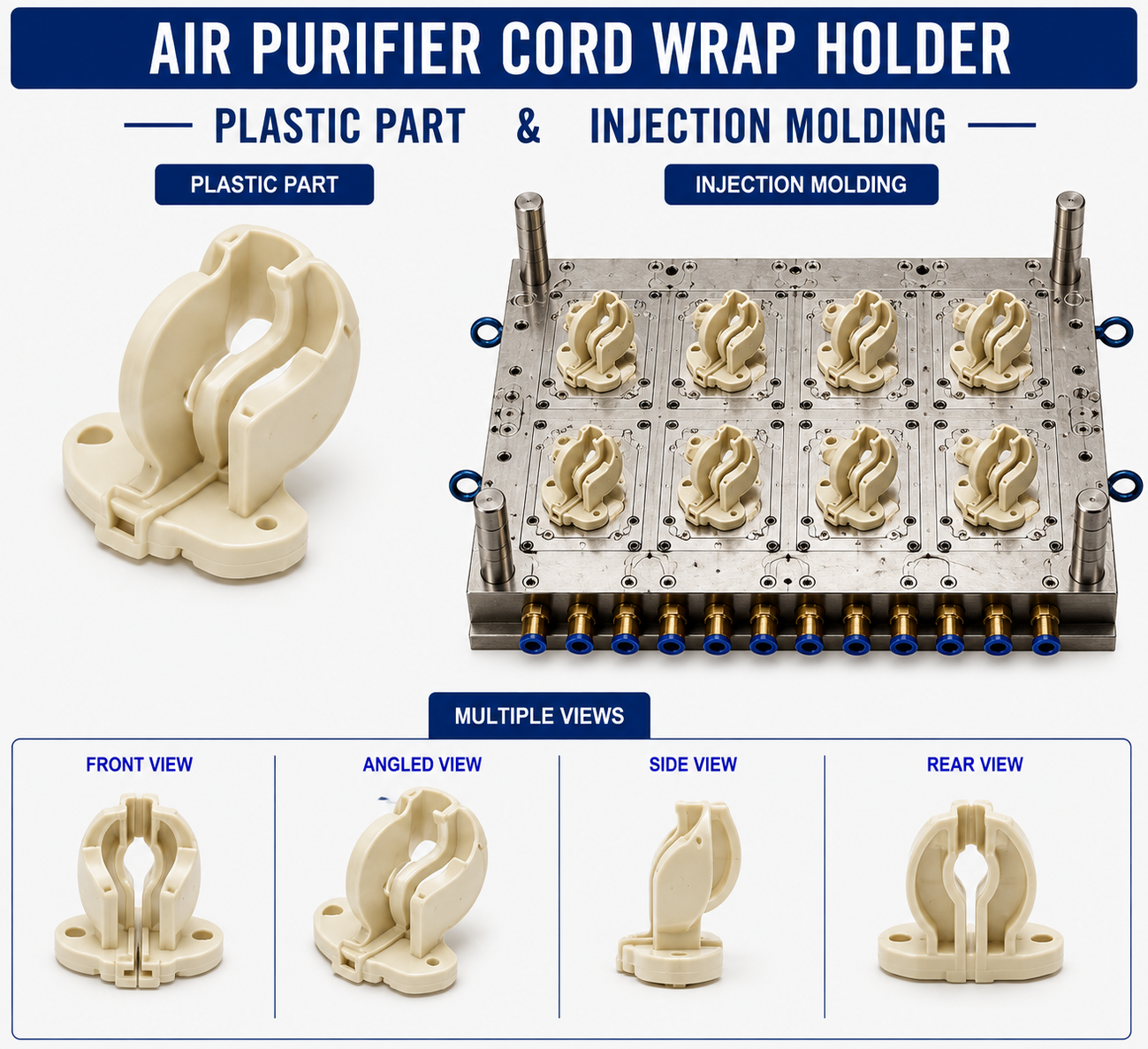 Air Purifier Plastic Cord Wrap Holder Mould and Moulding Service